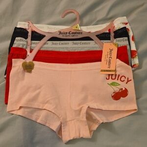 Juicy Couture Boyshorts Underwear 5 Pairs